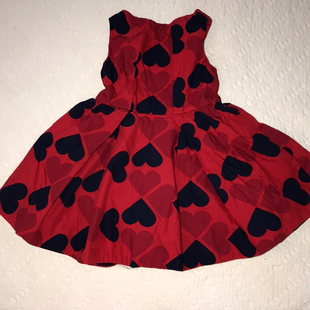 Crewcuts Red heart dress 2T